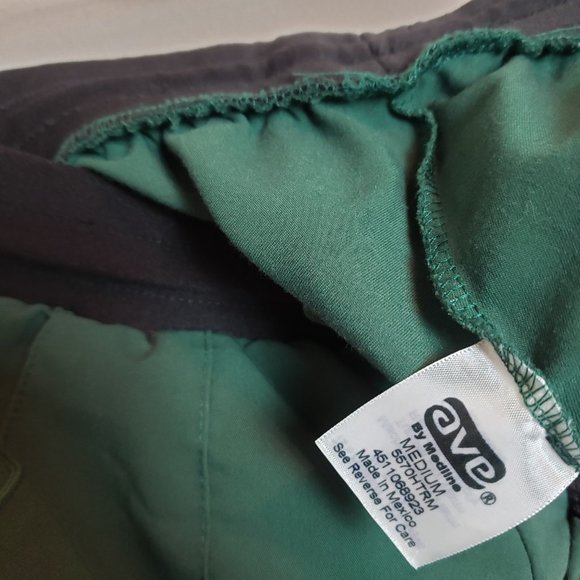 Ave by Medline Hunter Green Comfort Waist Scrub Pants Medium - Picture 9 of 10